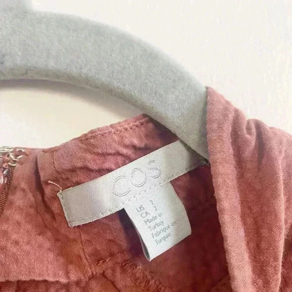 Cos puff sleeve mock neck textured blouse - Picture 5 of 5